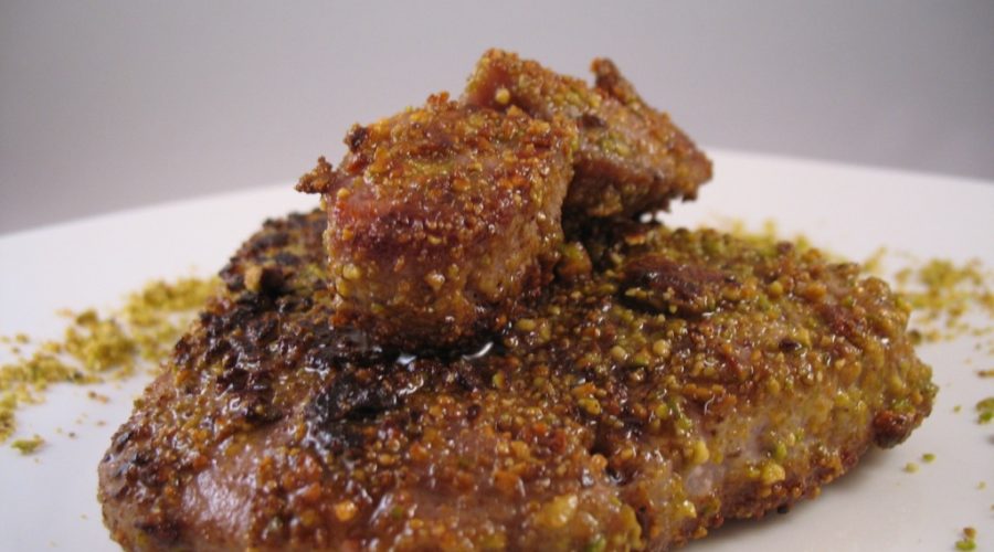 Cotoletta di tonno ai pistacchi e sesamo
