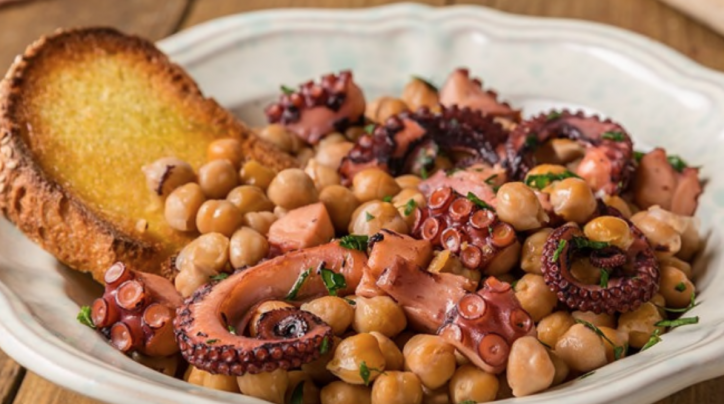 Zuppa di polpo e ceci