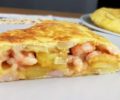 Frittata con gamberi e patate